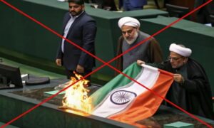 Viral clip of Indian talk show discussing image of Indian flag burnt in Iran parliament is doctored